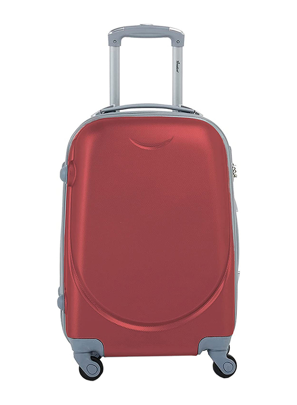 Senator KH134 Small Hard Side Carry-On Luggage Suitcase with 4 Spinner Wheels, 20-Inch, Burgundy