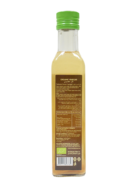 Veda Pleven Organic Balsamic Honey Vinegar with Bio Ginger, 250ml